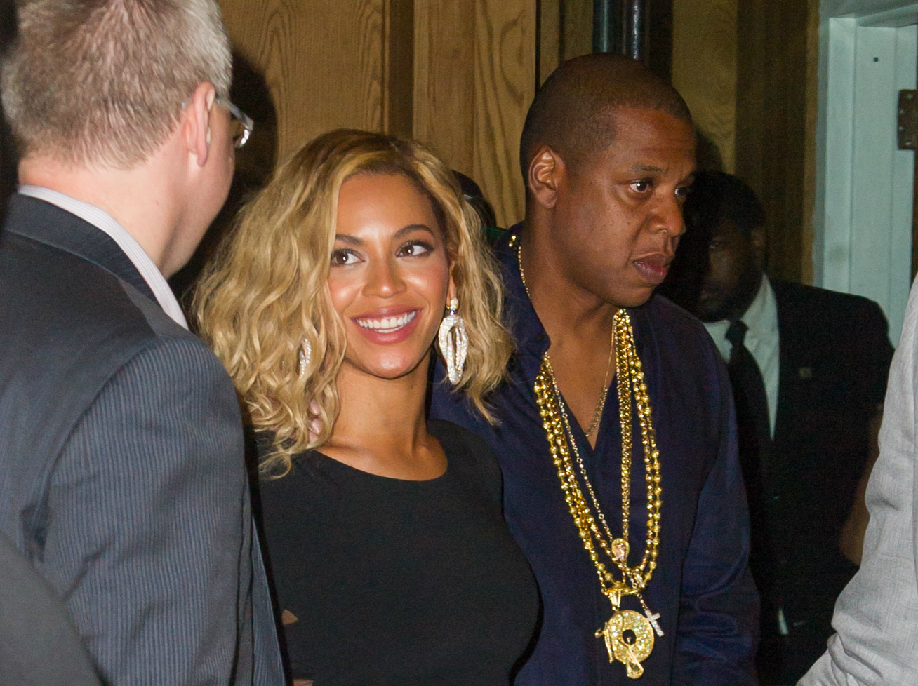 Lady Gaga Wears Topless Versace Jumpsuit at Airport