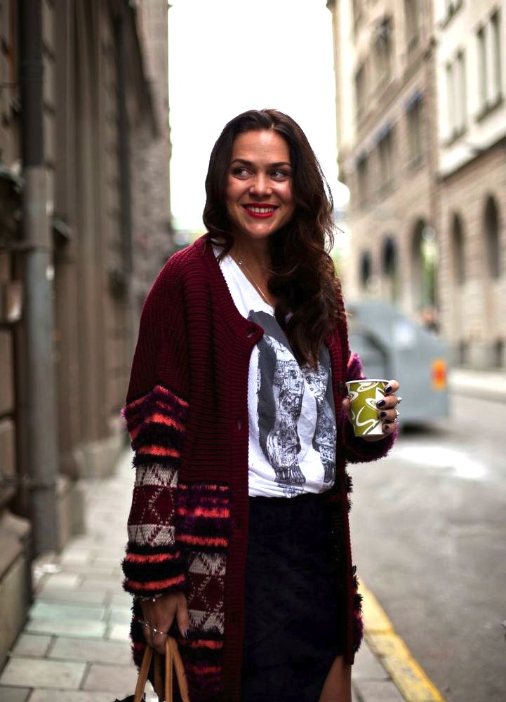 stockholm streetstyle cardigan