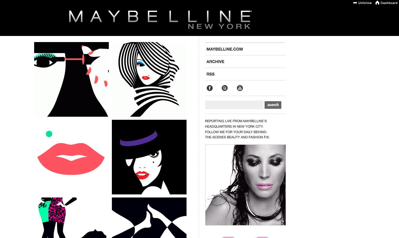 Maybelline New York Launches Tumblr Preparation of MBFW