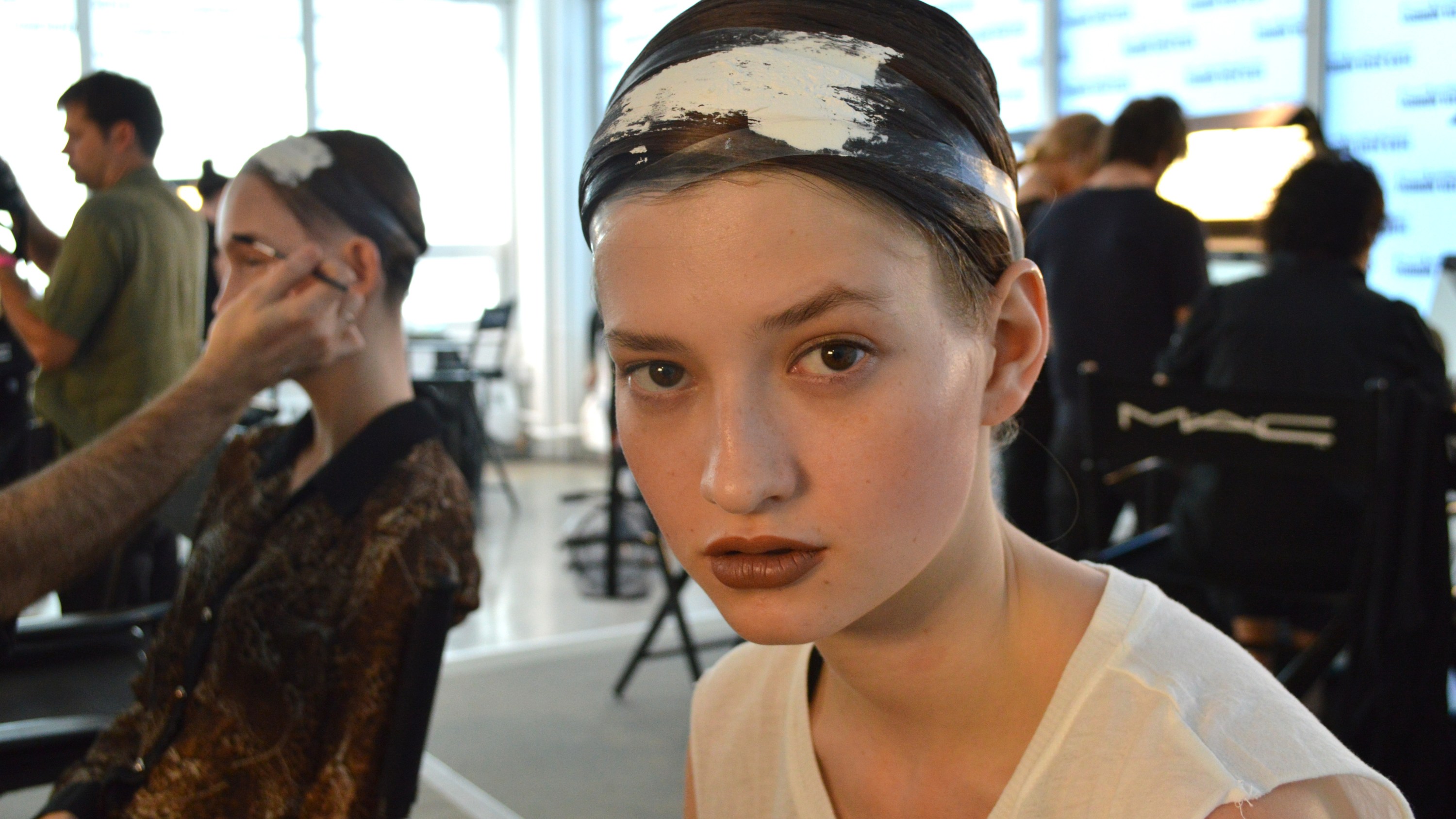 Louise Goldin New York Fashion Week Spring 2014 Hair and Makeup