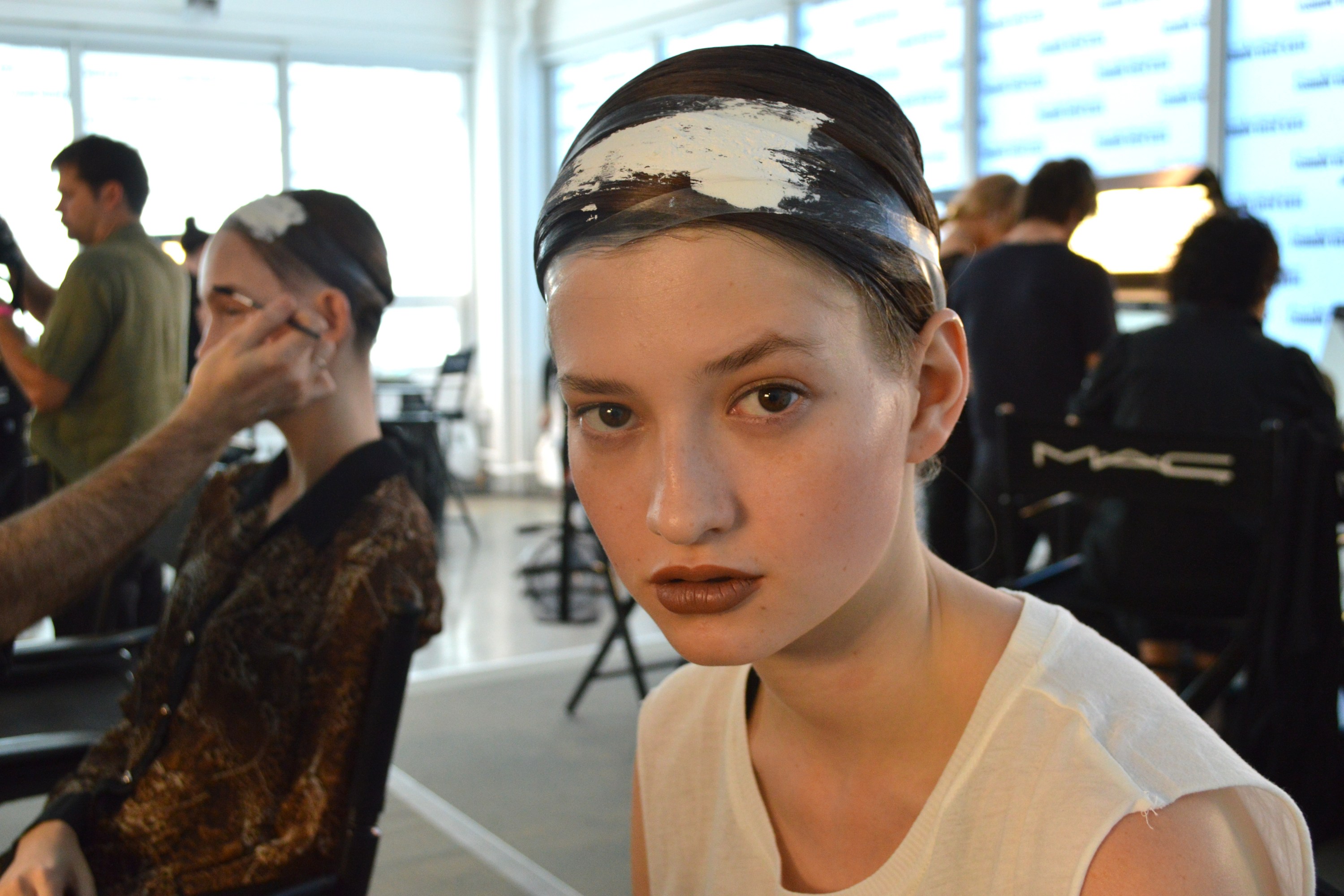 Louise Goldin New York Fashion Week Spring 2014 Hair and Makeup