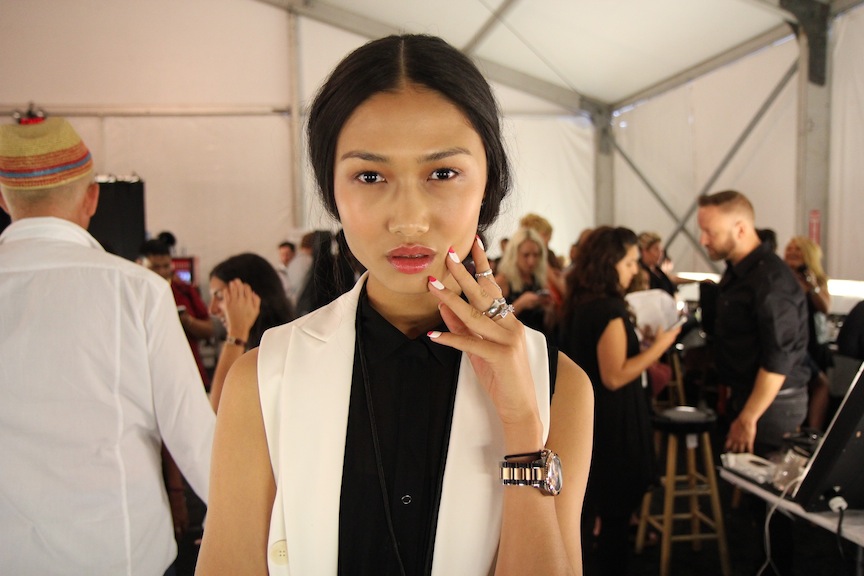 Louise Goldin New York Fashion Week Spring 2014 Hair and Makeup