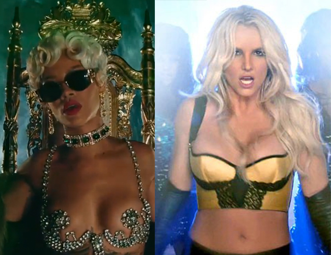 Rihanna's Pour It Up Video Vs. Britney Spears Work Bitch Video