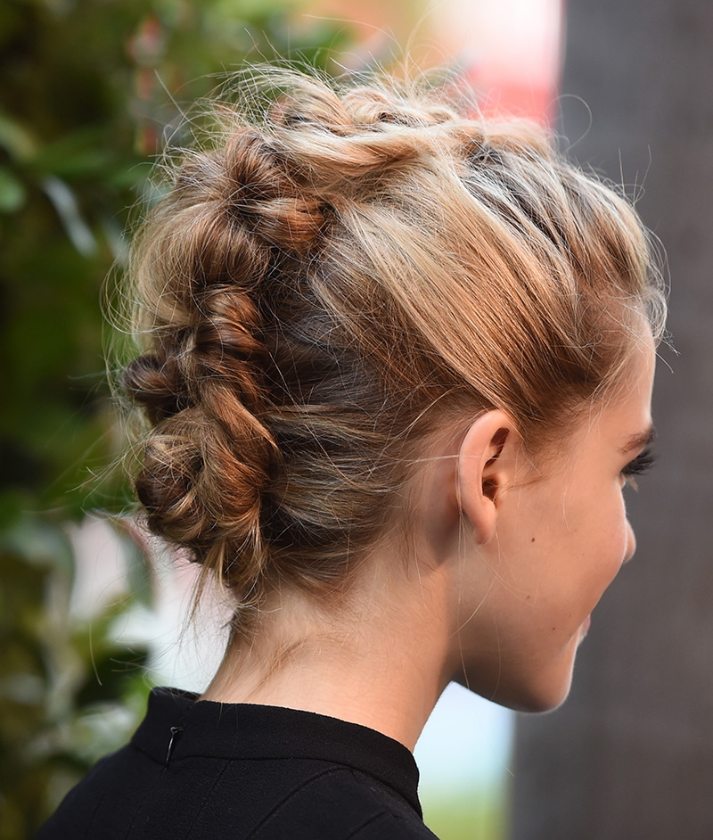 Kiernan Shipka braided updo
