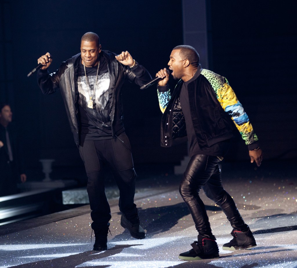 Jay-Z and Kanye West 2011 Victoria's Secret Fashion Show at the Lexington Avenue Armory - Performance Featuring: Jay-Z and Kanye West Where: New York City, United States When: 09 Nov 2011 Credit: WENN **Not available for publication in USA Magazines**