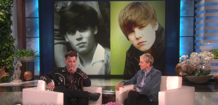 johnny depp justin bieber