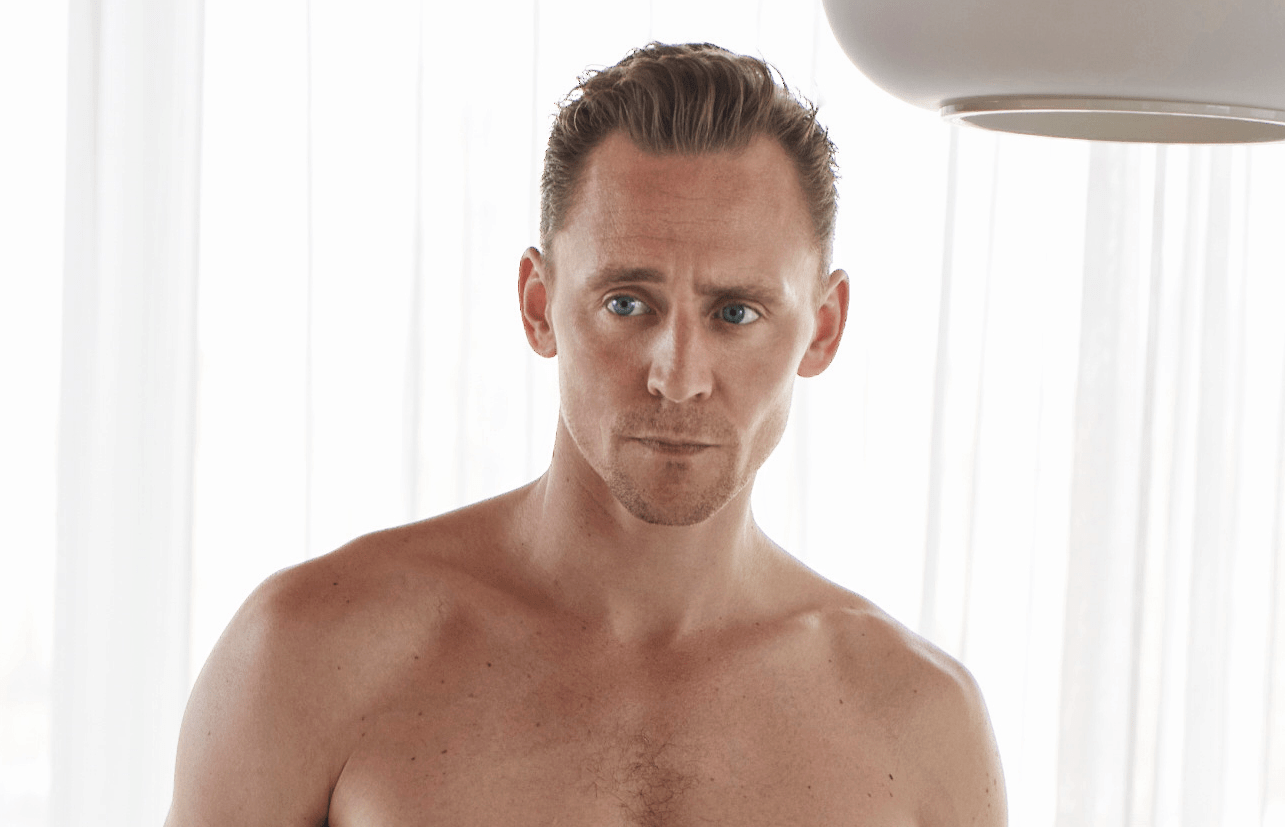 Tom Hiddleston Strips Down to a Pair of Boxers for a Photo Shoot