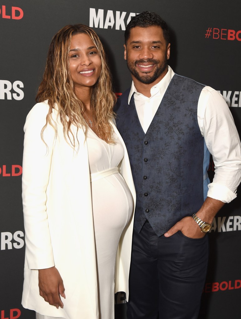 RANCHO PALOS VERDES, CA - FEBRUARY 08: Singer Ciara and NFL player Russell Wilson attend The 2017 MAKERS Conference Day 3 at Terranea Resort on February 8, 2017 in Rancho Palos Verdes, California. (Photo by Emma McIntyre/Getty Images for AOL)