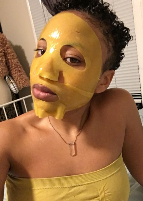 Kiehl's Sheet Mask Selfie