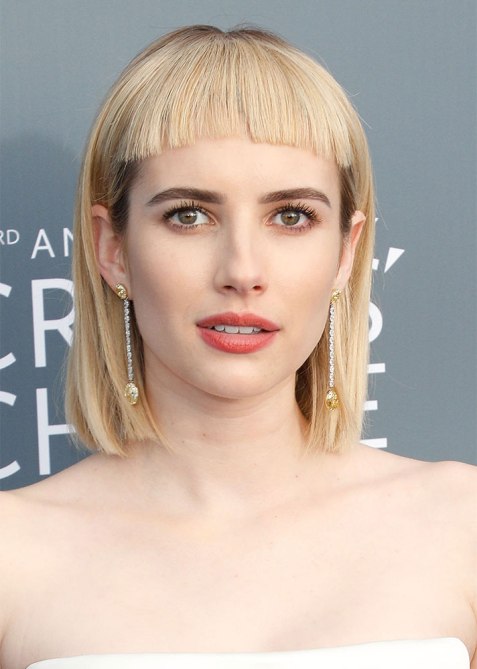Emma Roberts with Bangs