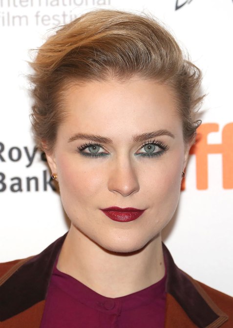 STYLECASTER | Celebrity Pompadours | Evan Rachel Wood