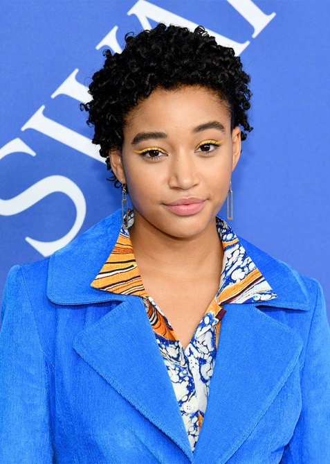 Amandla Stenberg at the 2018 CFDA Awards