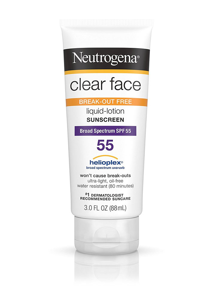 STYLECASTER | Amazon Sunscreens Under $30 | Neutrogena Clear Face Sunscreen