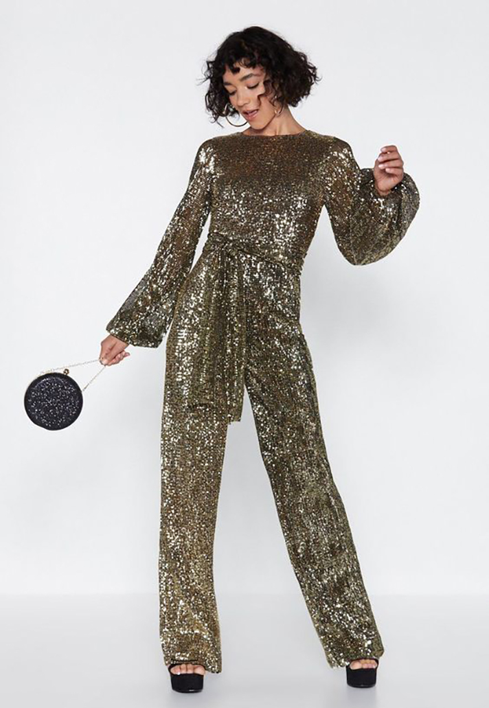 STYLECASTER | Sequin Jumpsuits Are the Trendiest (and Comfiest) Way to Dress Up This Holiday Season
