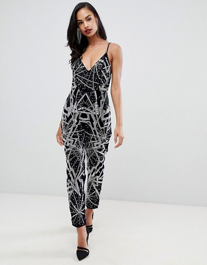 STYLECASTER | Sequin Jumpsuits Are the Trendiest (and Comfiest) Way to Dress Up This Holiday Season