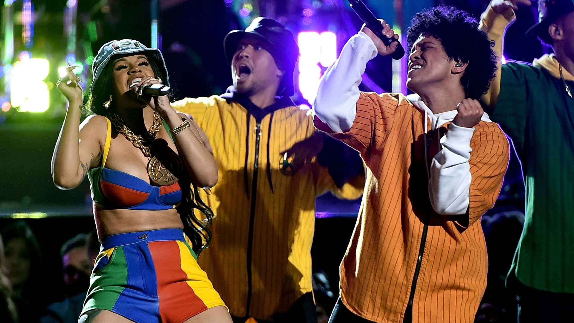 Cardi B and Bruno Mars