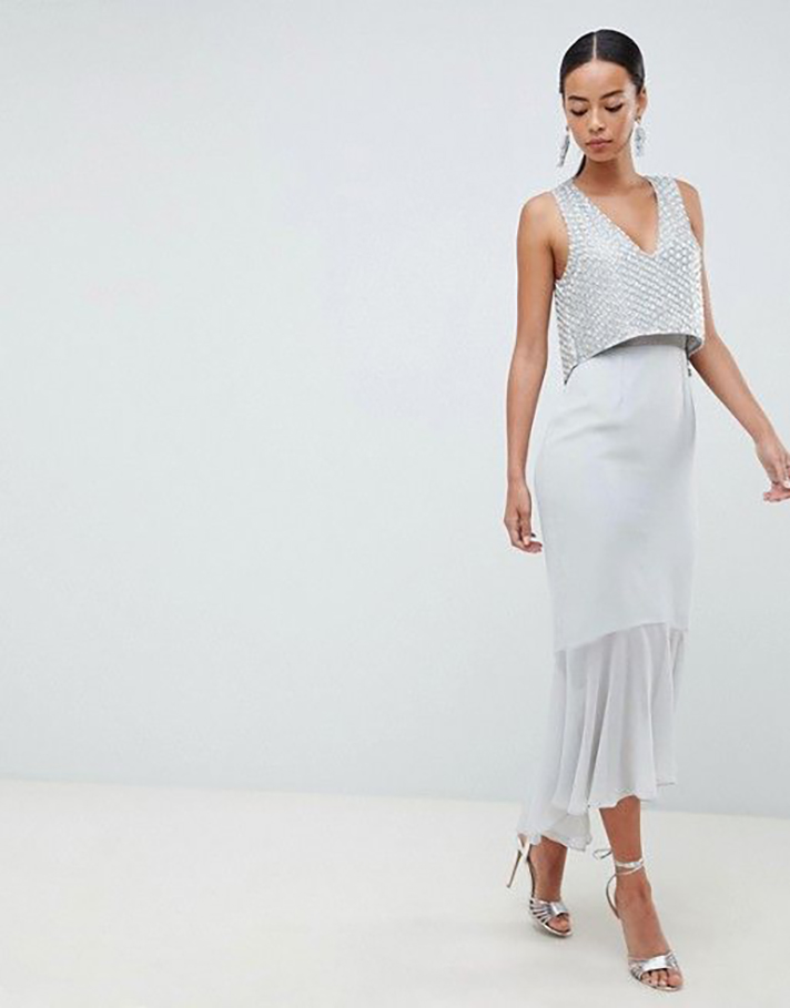 STYLECASTER | Gray Is a Seriously Underrated Bridesmaid Dress Color