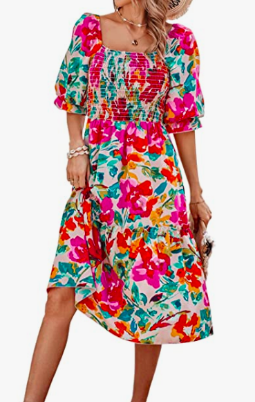 PRETTYGARDEN Women's Summer Casual Midi Dress