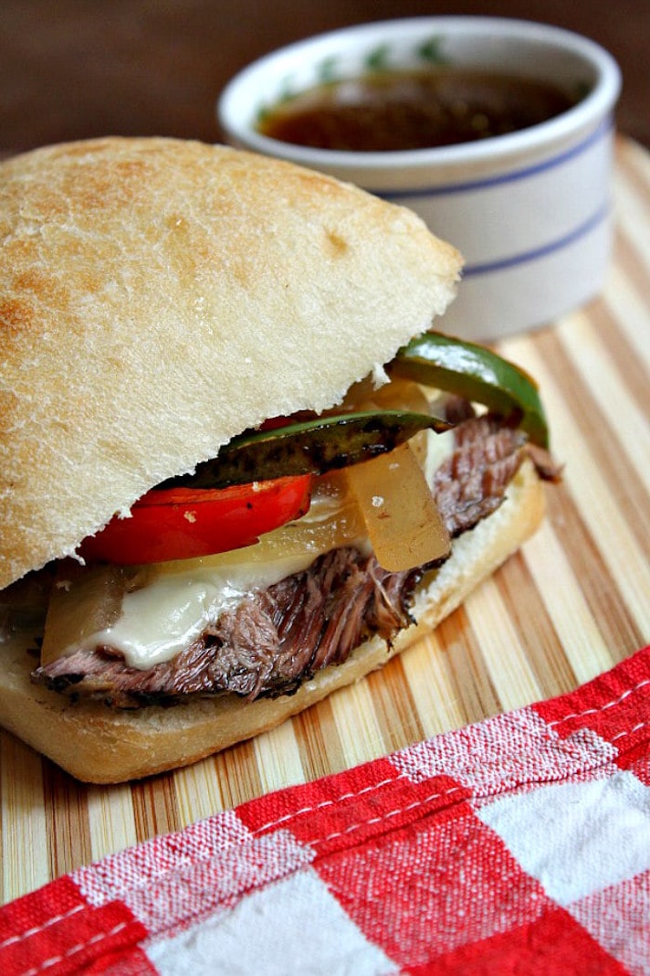 STYLECASTER | 17 Slow-Cooker Recipes to Whip Up During March Madness | French Dip Sandwiches