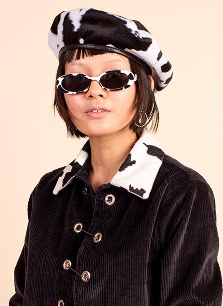 Valfre Cow Print Beret
