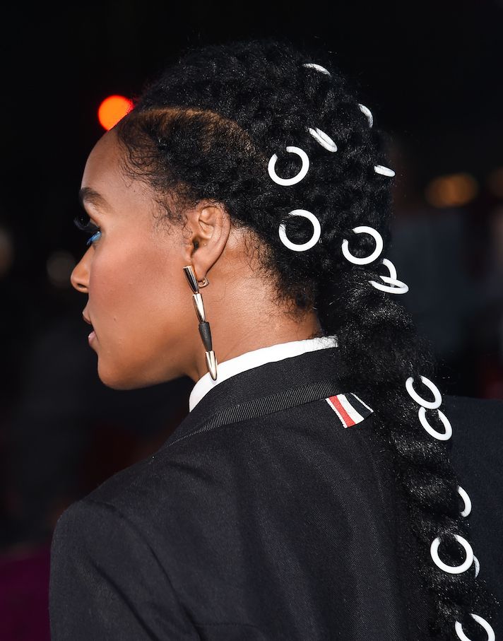 Janelle Monae 'Little' movie premiere hairstyle