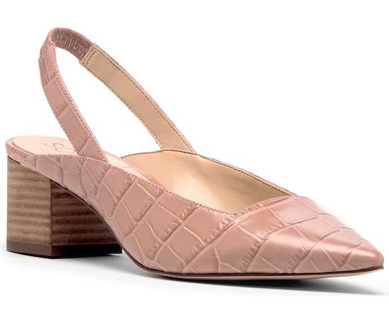 Sole Society Croc Embossed Slingback Heels