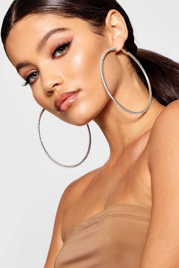 STYLECASTER | Hoop Earrings So Truly Massive You Could Probably Fit Your Head Through Them