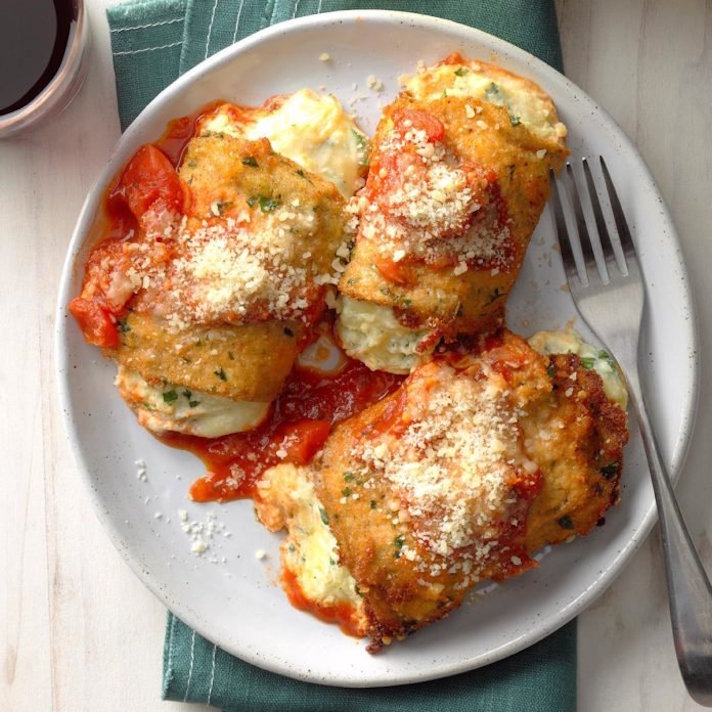 STYLECASTER | 17 Vegetable Recipes That Are Mostly Just Cheese | Eggplant Rollatini