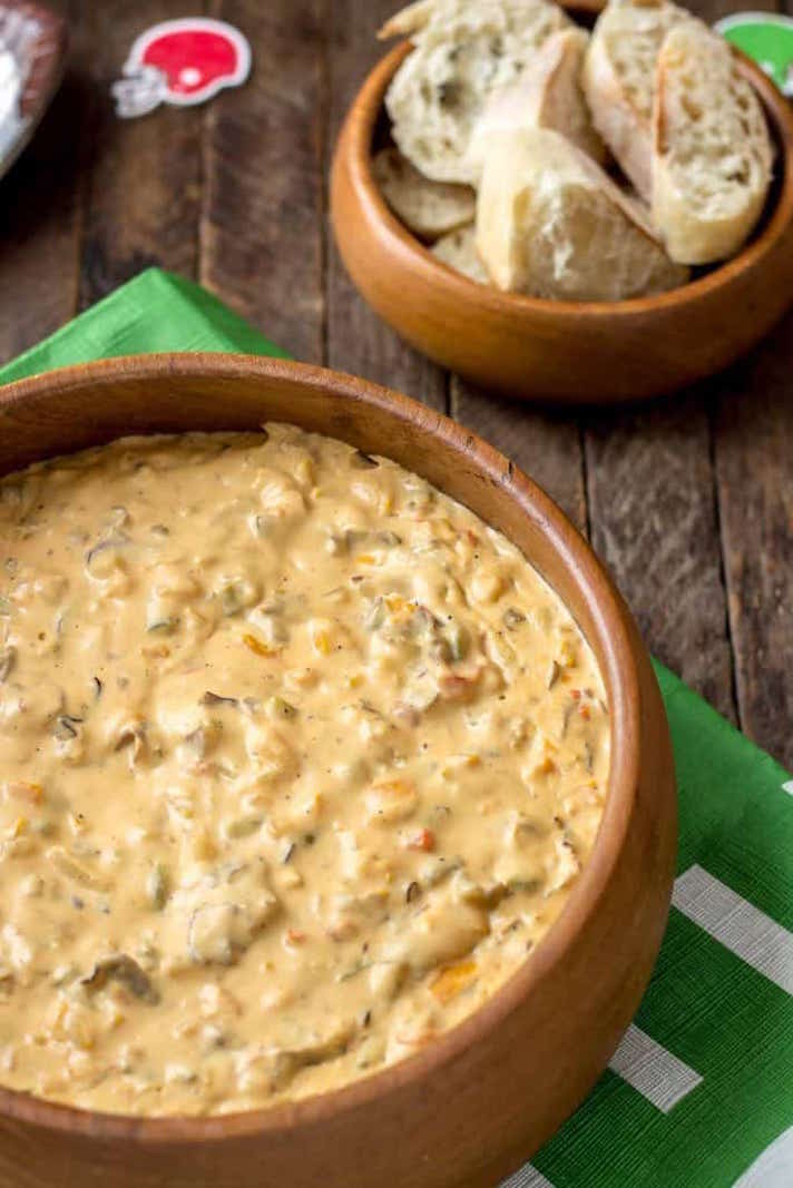 STYLECASTER | 17 Slow-Cooker Queso Dips So Sexy, I Could Cry | Philly Cheesesteak Dip