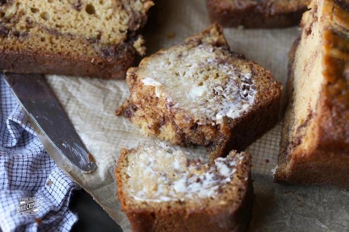 STYLECASTER | Easy Quick Breads That You Really Can't Mess Up | Brown Sugar Cinnamon Swirl Bread.