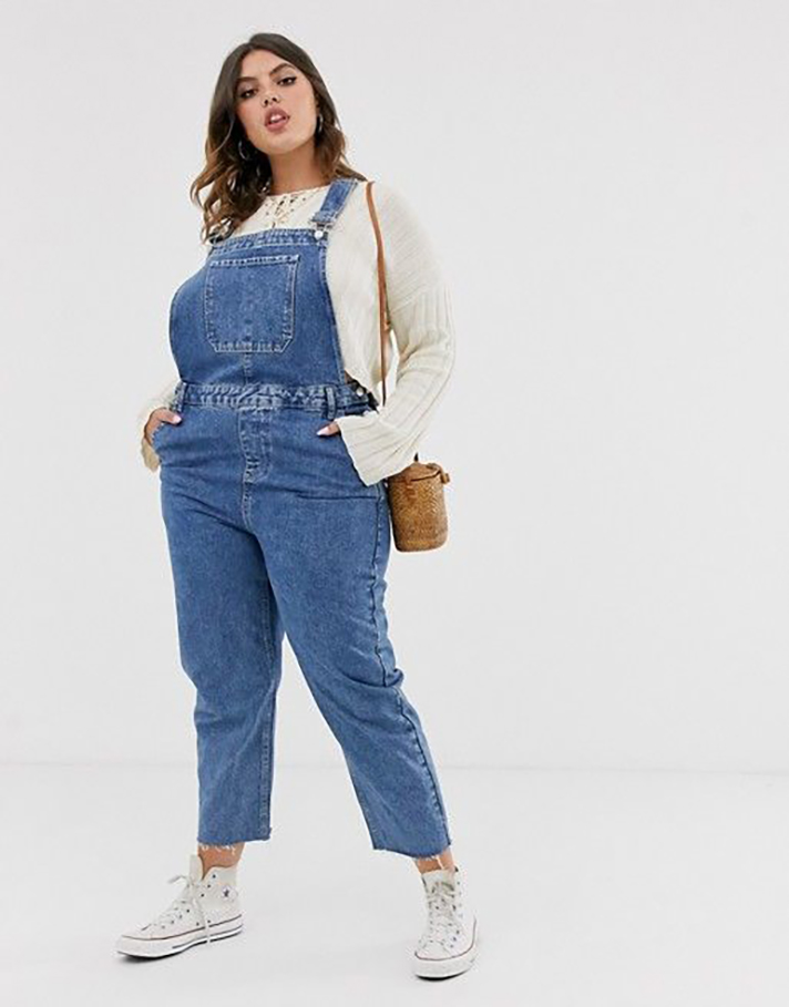 STYLECASTER | Long Denim Overalls Are a Romantic Addition to Any Fall Wardrobe