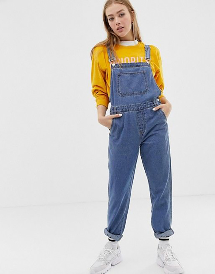STYLECASTER | Long Denim Overalls Are a Romantic Addition to Any Fall Wardrobe