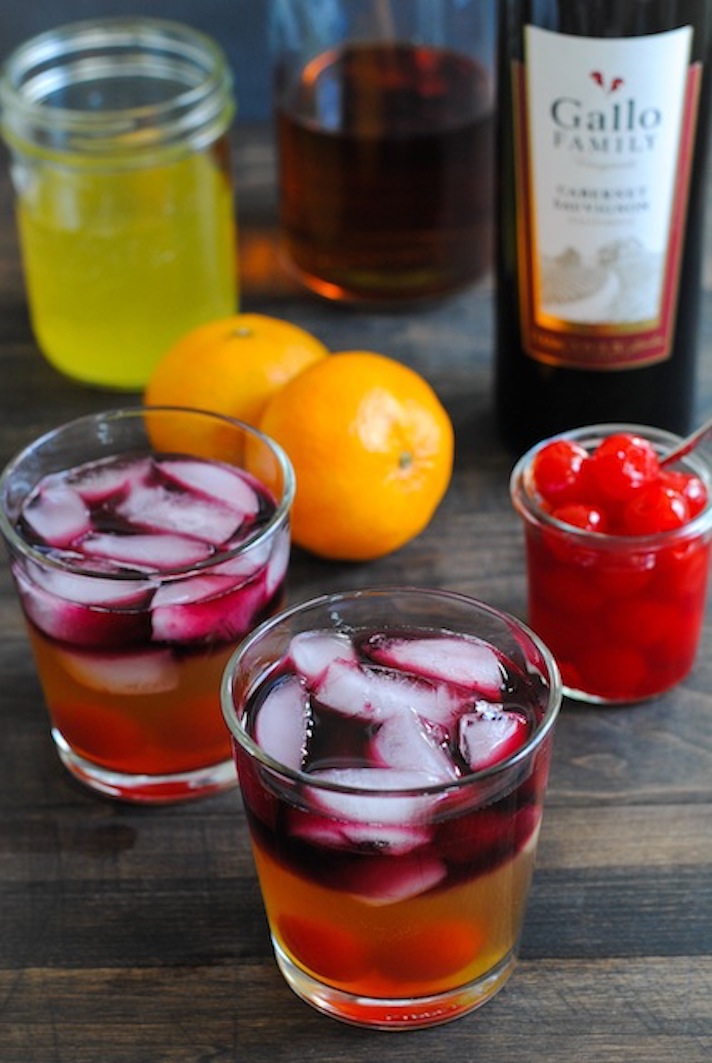 STYLECASTER | 15 Big-Batch Holiday Cocktails You Can Make With Boxed Wine | Clementine, Whiskey, and Wine Cocktail