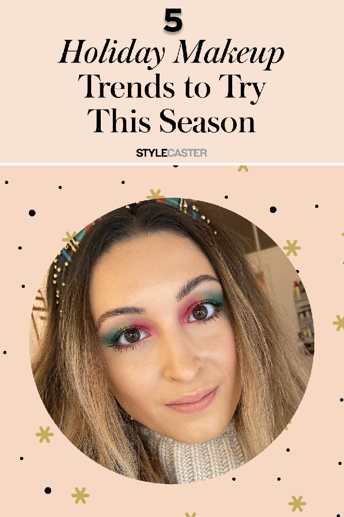 STYLECASTER | holiday makeup trends | Christmas makeup | holiday beauty | glitter makeup | winter makeup | winter beauty