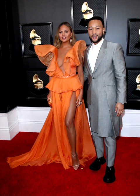 Chrissy Teigen & John Legend Grammys 2020