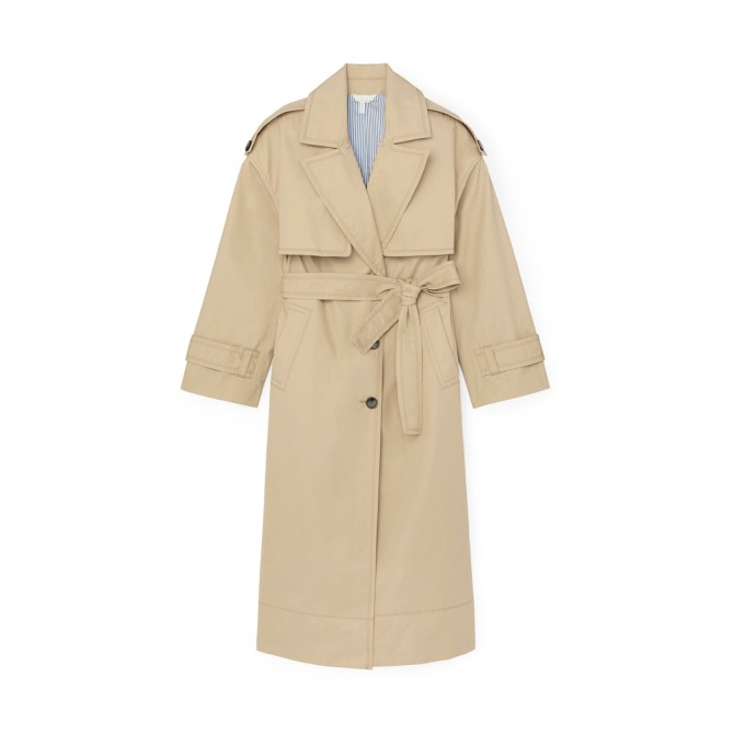 goop edit banana republic trench coat