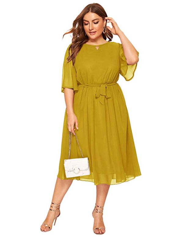 Romwe-Plus-Size-chiffon-cocktail-dress-amazon