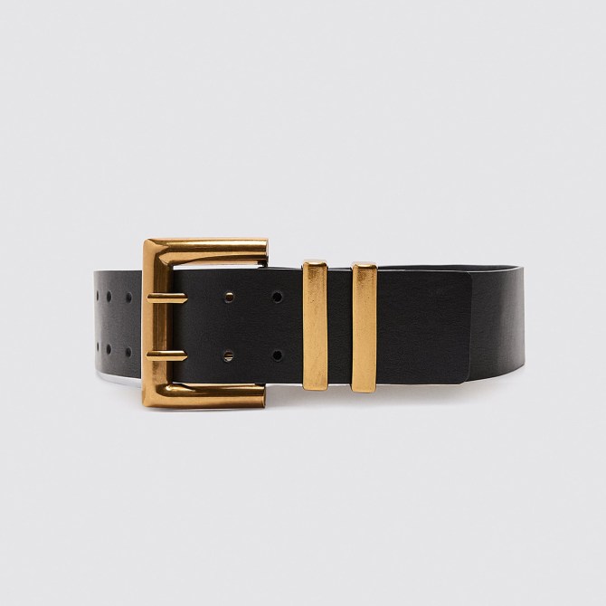 zara spring accessory black belt