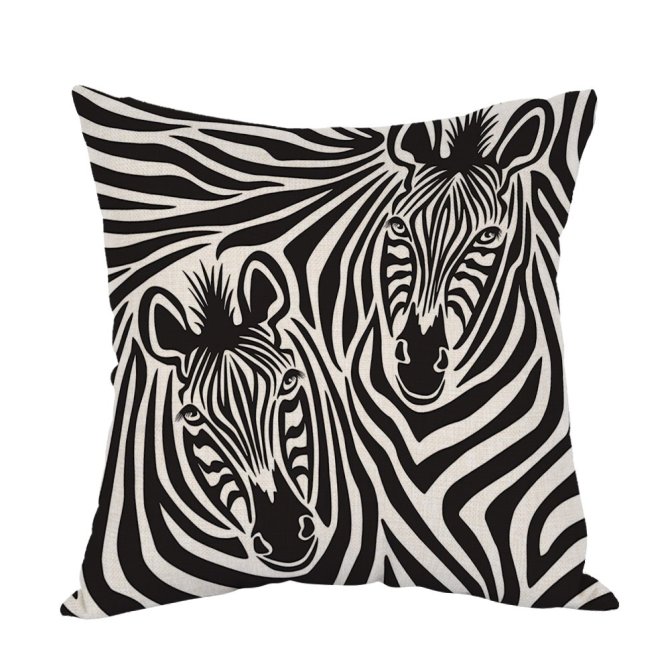 zebra throw pillow