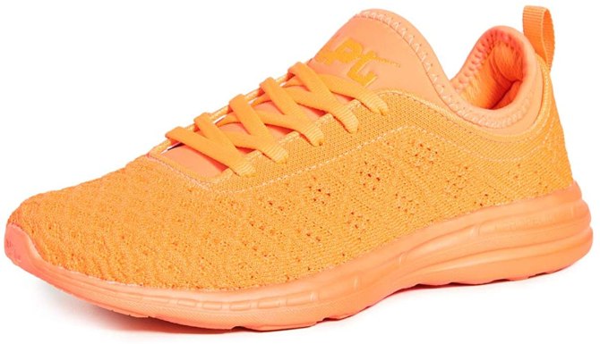 STYLECASTER | Summer Sneaker Trends 2020 | neon orange sneaker