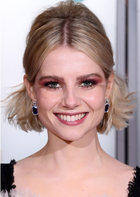 Lucy Boynton 2019 BAFTAs makeup