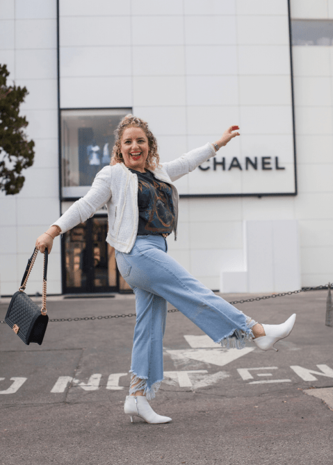 cropped jeans liz in Los Angeles