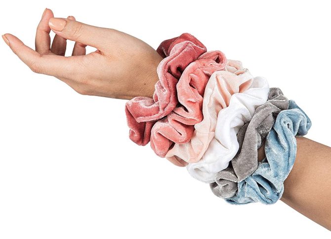 STYLECASTER | Virtual Party Theme Ideas | velvet scrunchies