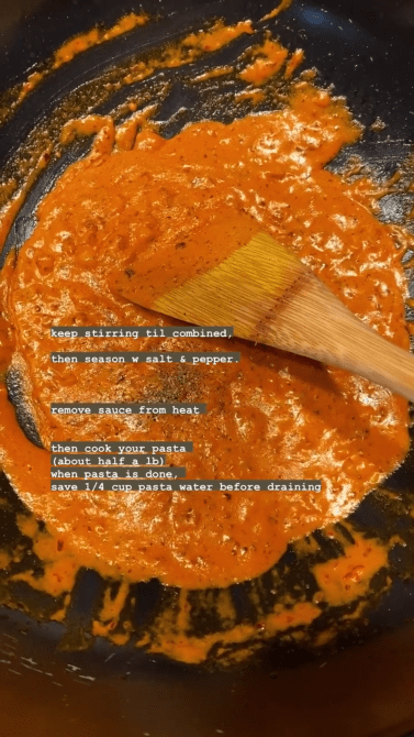 STYLECASTER | Gigi Hadid Vodka Sauce Recipe 