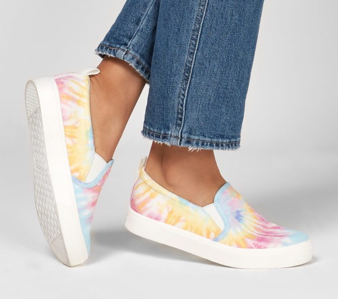STYLECASTER | Tie Dye Trend 2020 | tie dye skechers
