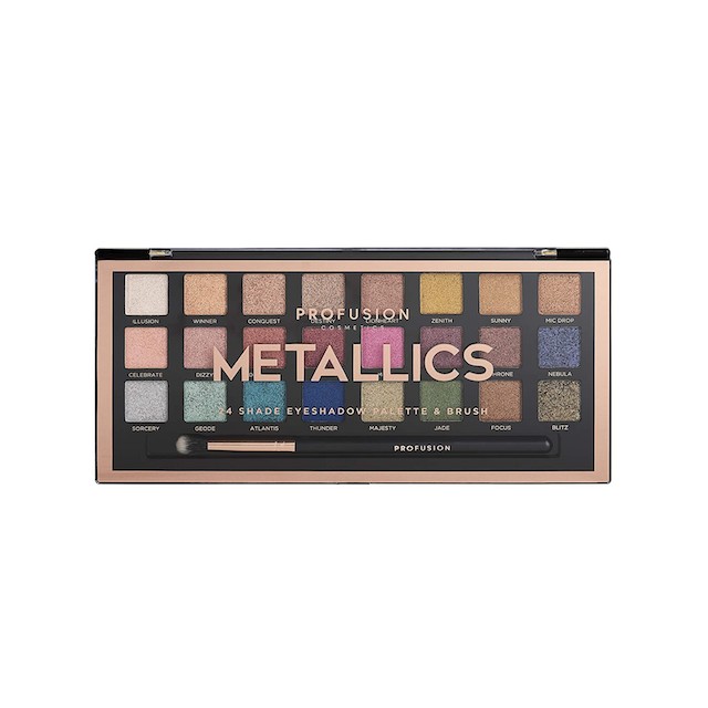 Profusion Cosmetics Metallics Eyeshadow Palette