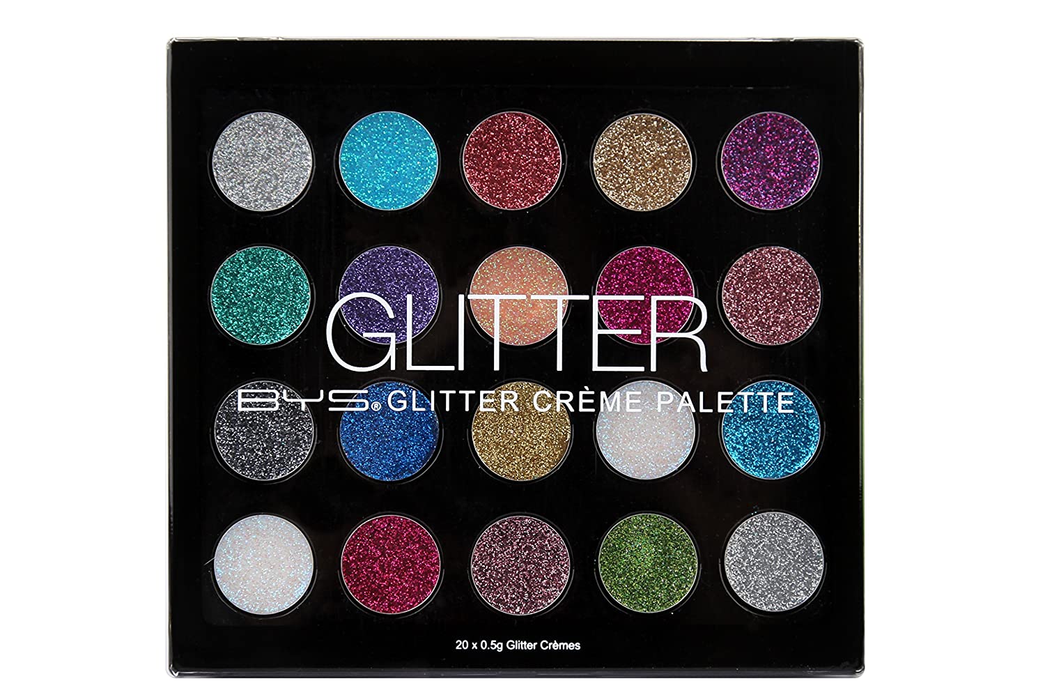 BYS gel glitter eyeshadow pallette
