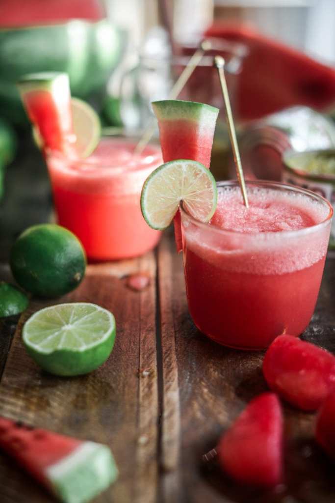 STYLECASTER | frozen cocktail recipes | frozen watermelon chile limeade cocktail