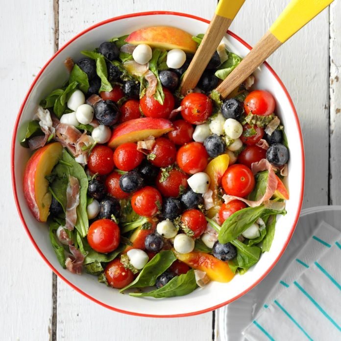 STYLECASTER | easy summer salad | red white and blue summer salad