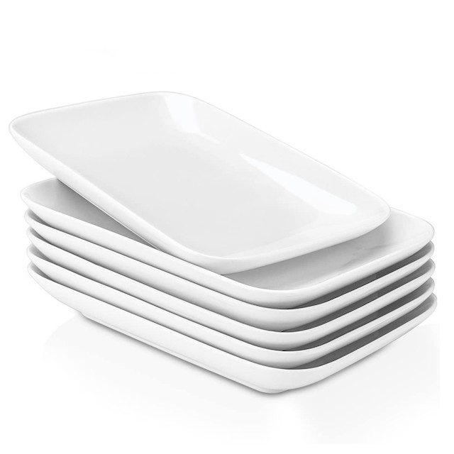Delling 8 in Ultralight Rectangular Dessert/Salad Plates